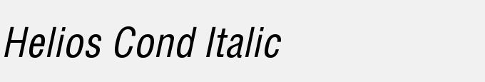 Helios Cond Italic